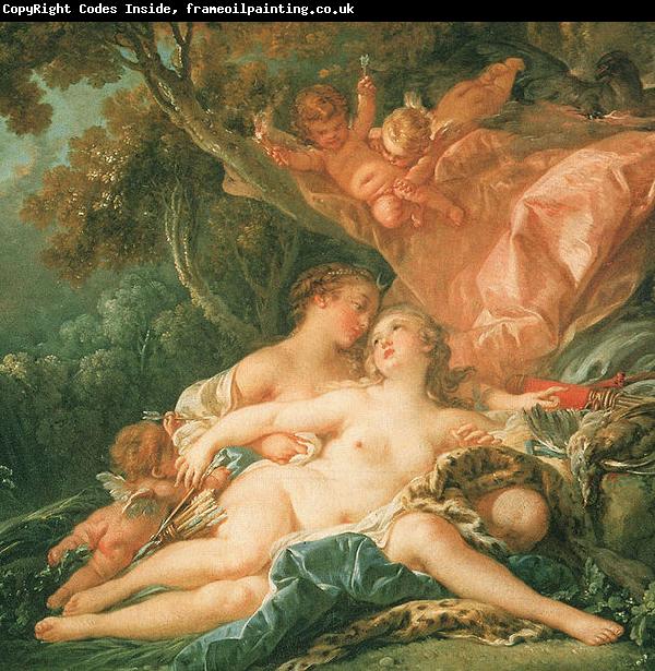 Francois Boucher Jupiter in the Guise of Diana and the Nymph Callisto